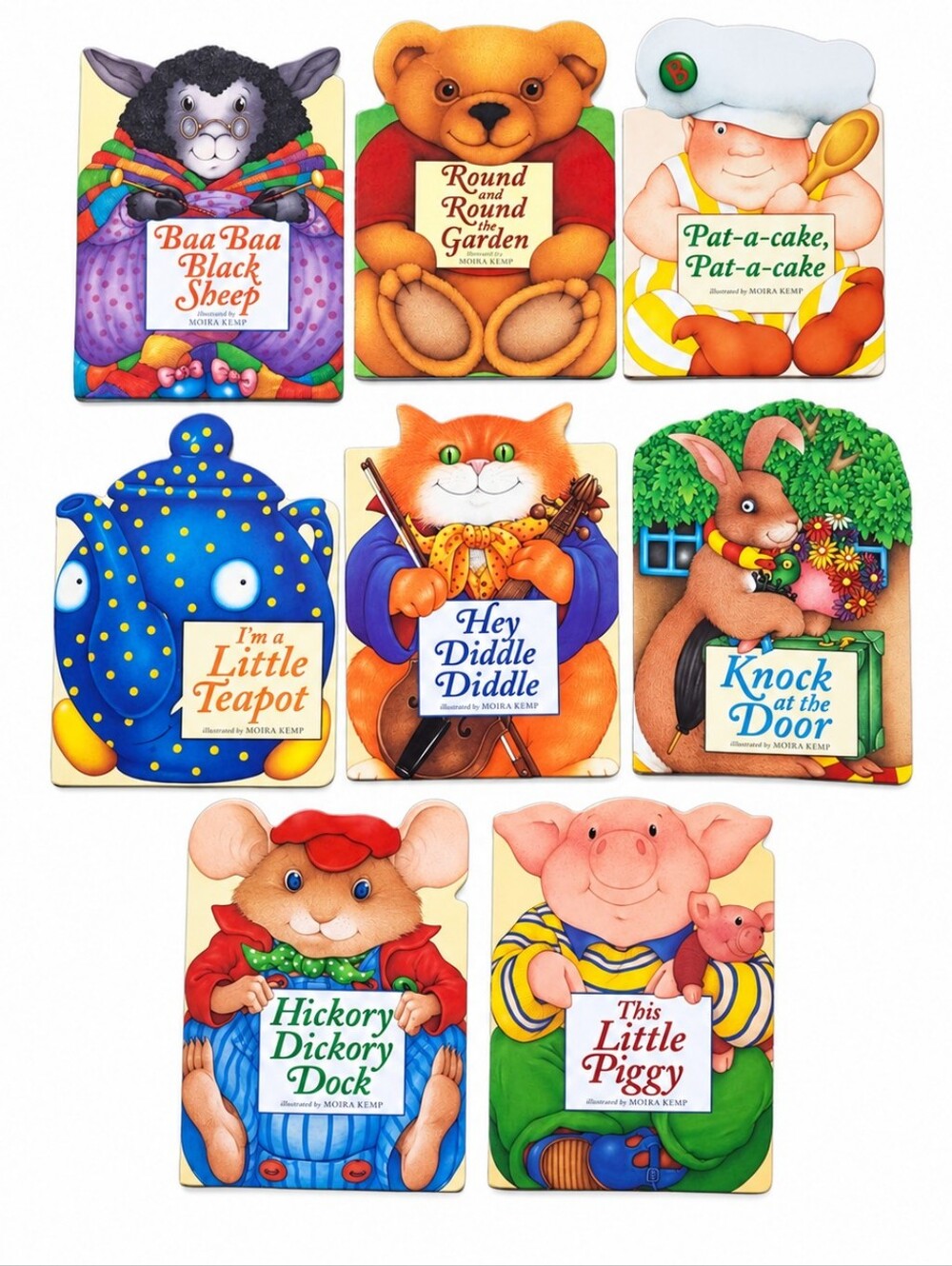 Moira Kemp Nursery Rhyme Soft Shaped Books Set of 8
